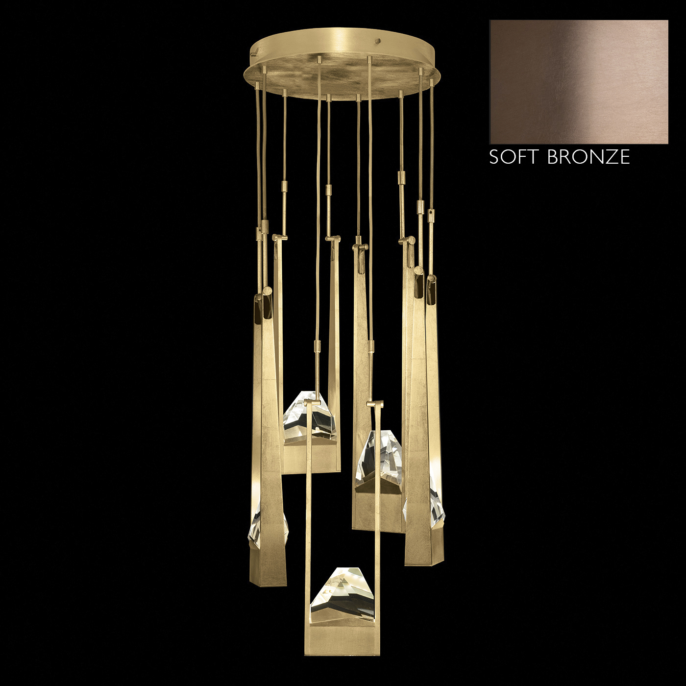 Strata 10 Light 24.5 inch Bronze Pendant Ceiling Light