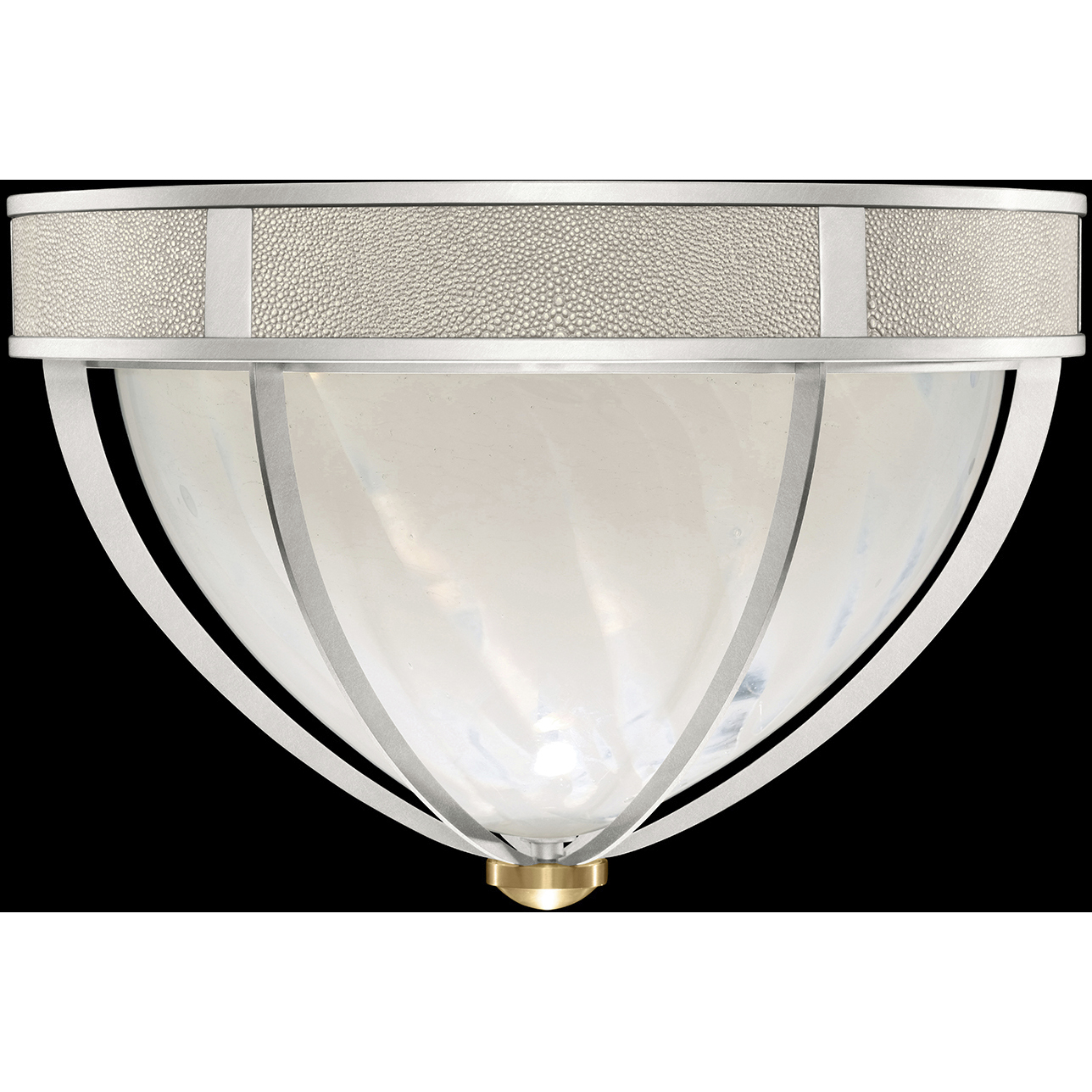 Mirage 3 Light 18.75 inch Silver Flush Mount Ceiling Light