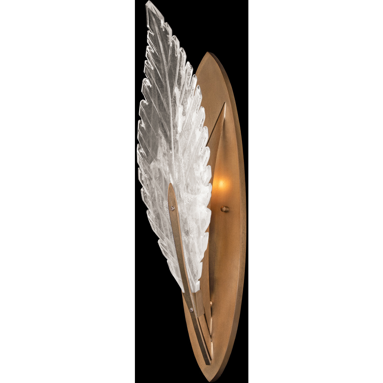 Plume 1 Light 5 inch Gold Sconce Wall Light