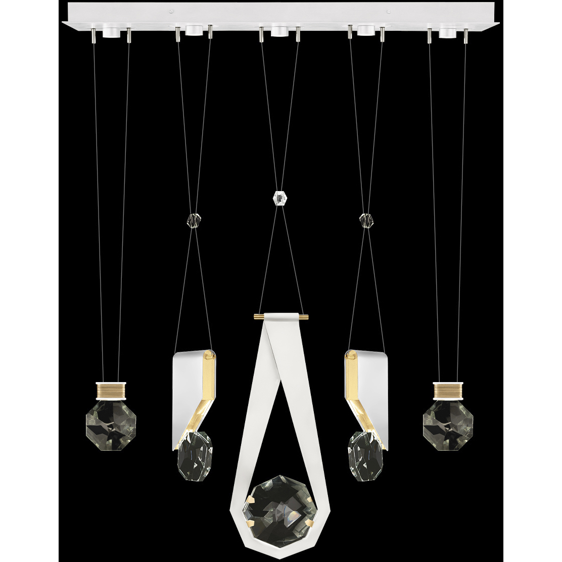 Aria 10 Light 43 inch White Pendant Ceiling Light