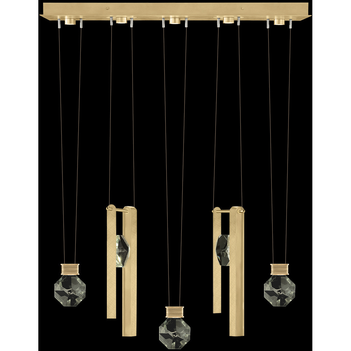 Aria 10 Light 43 inch Gold Pendant Ceiling Light