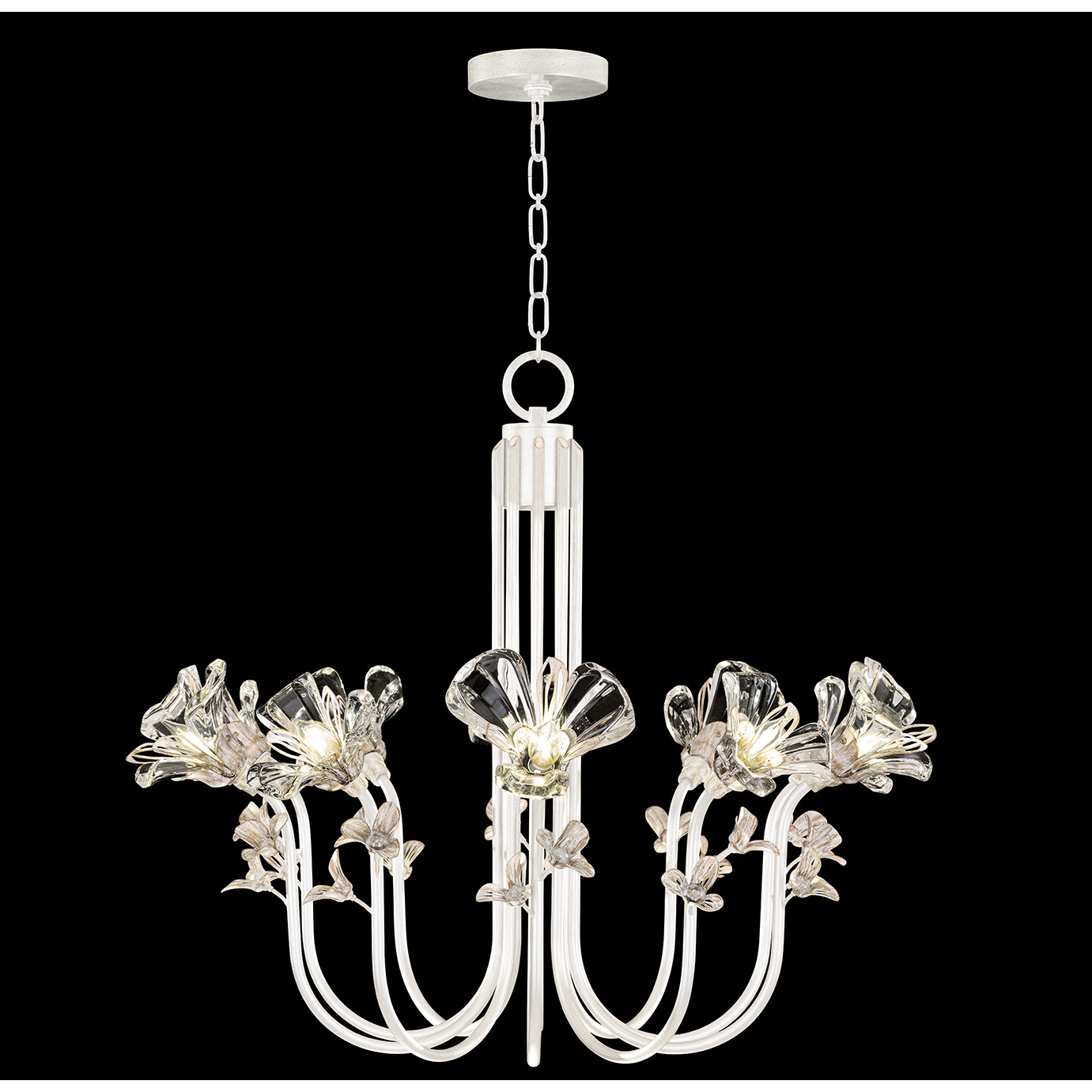 Azu LED 35.5 inch White Chandelier Ceiling Light