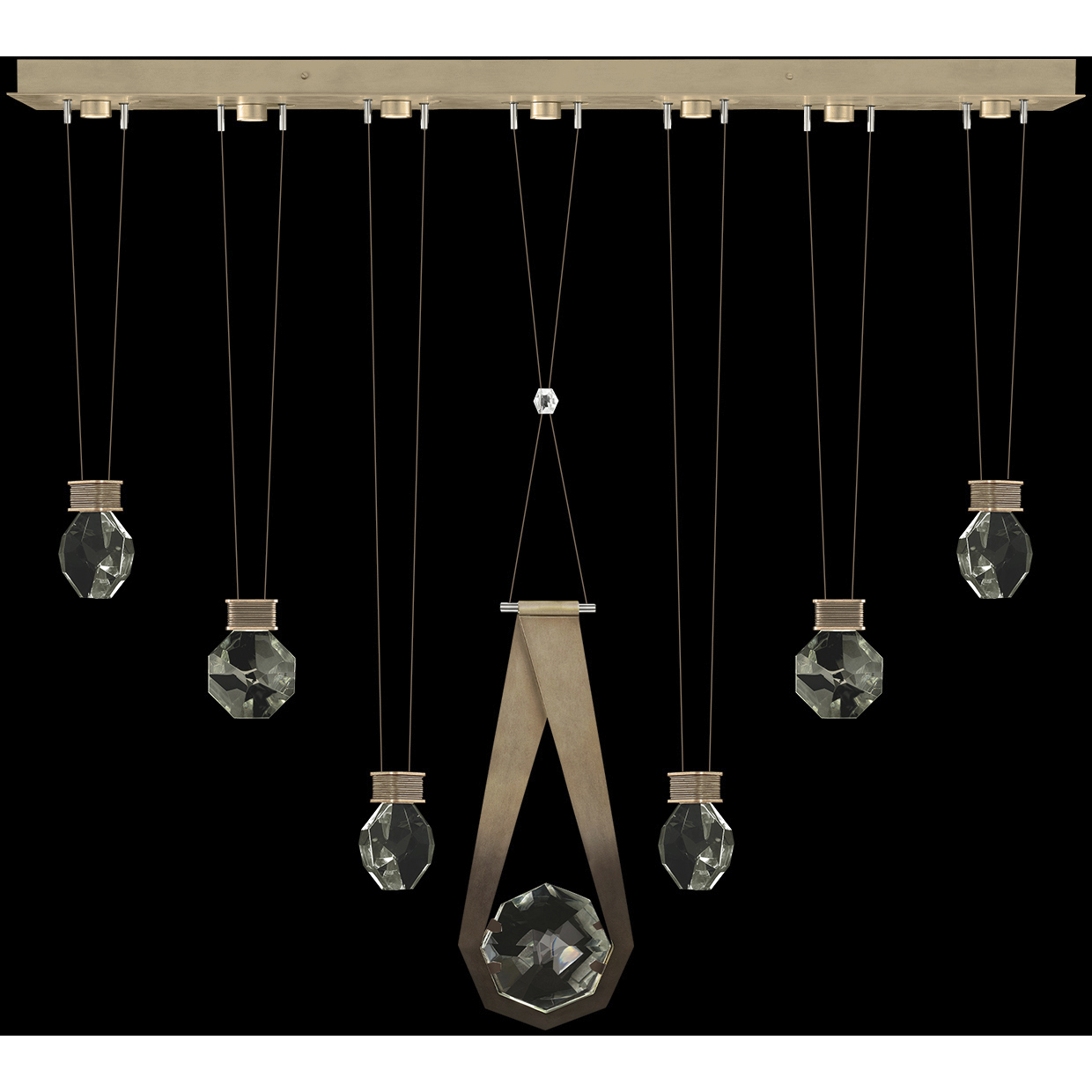Aria 14 Light 60 inch Bronze Pendant Ceiling Light