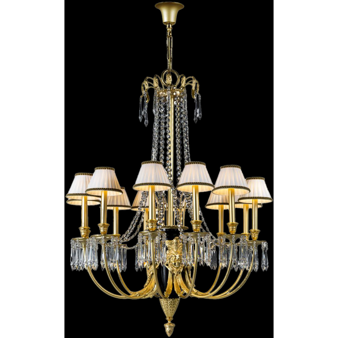 Mariner Luxury LED 38.58 inch Antique Gold Plated Chandelier Ceiling Light