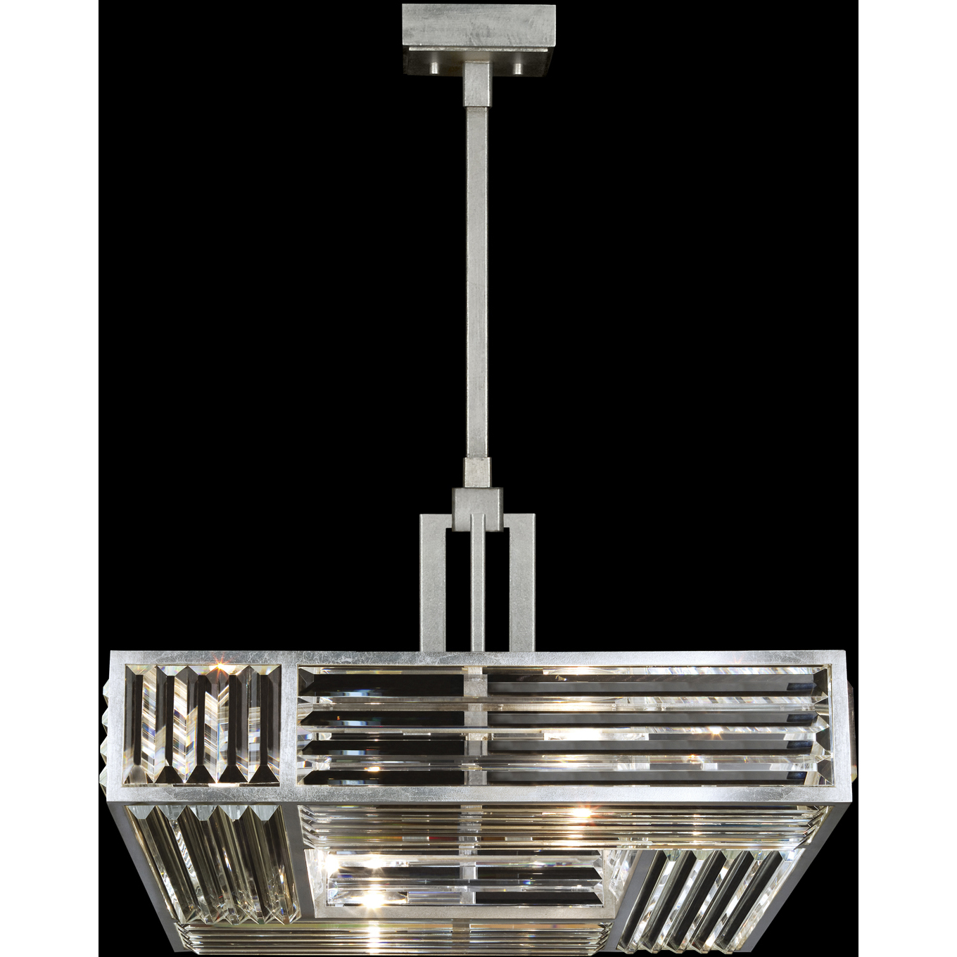 Crystal Enchantment 4 Light 25 inch Silver Pendant Ceiling Light