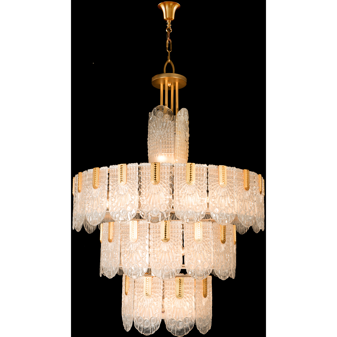 Mariner Luxury LED 40.16 inch Antique Gold Plated Chandelier Ceiling Light