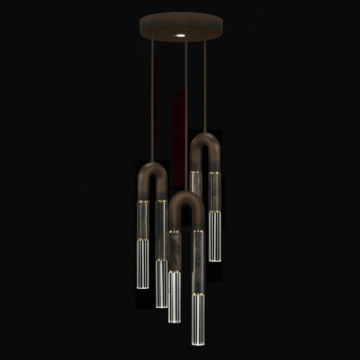 Antonia LED 16 inch Bronze Pendant Ceiling Light
