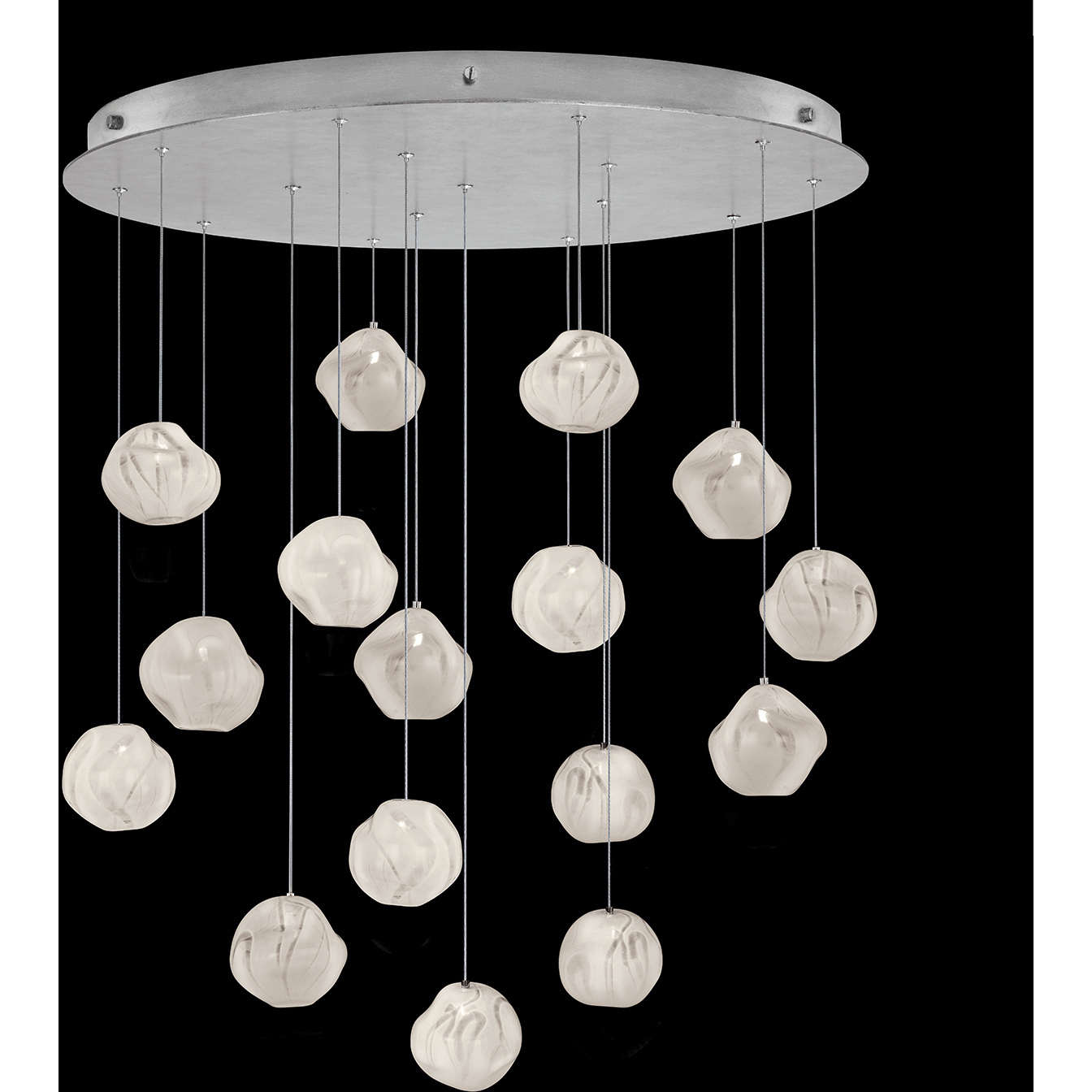 Vesta LED 32 inch Silver Pendant Ceiling Light