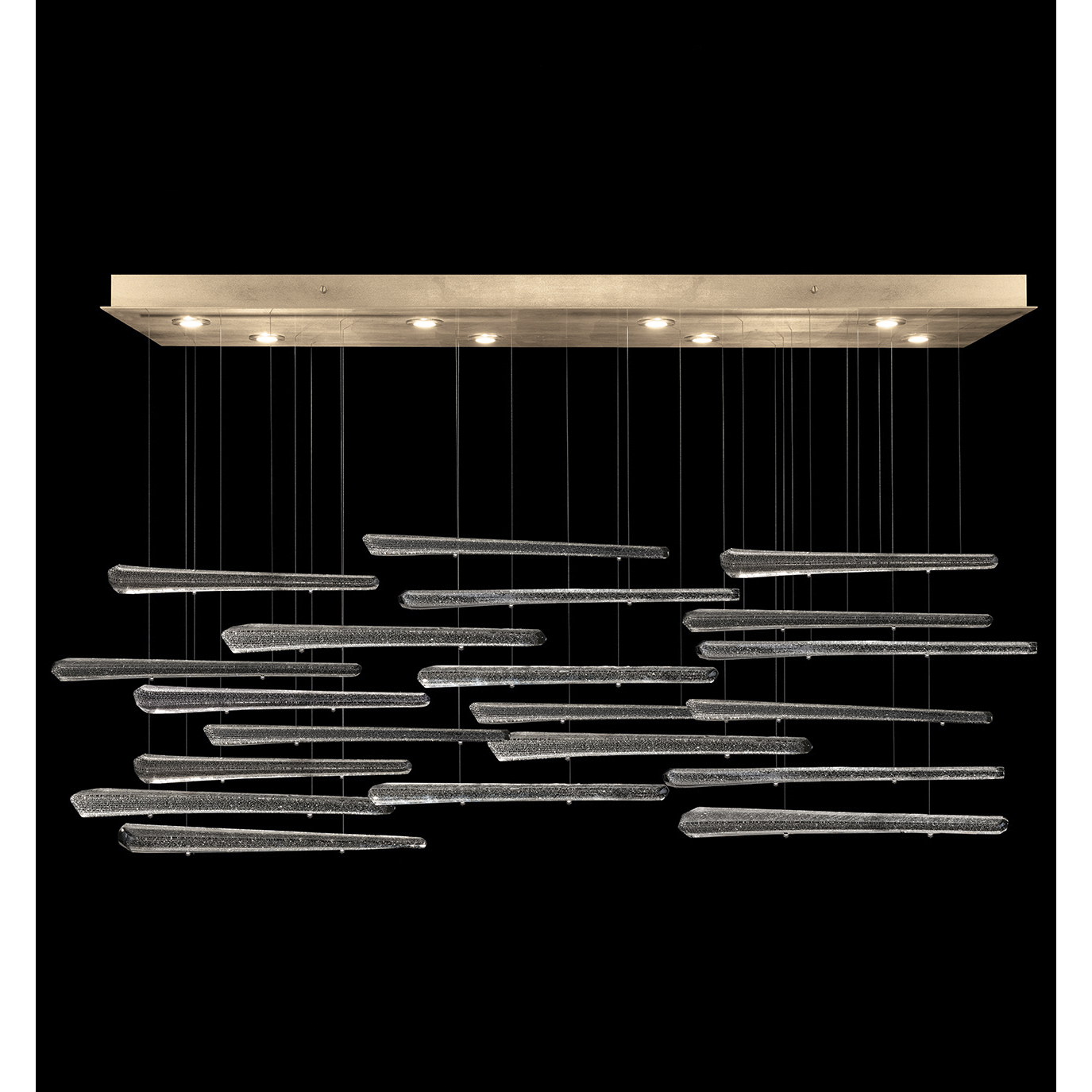 Elevate 8 Light 62 inch Gold Pendant Ceiling Light