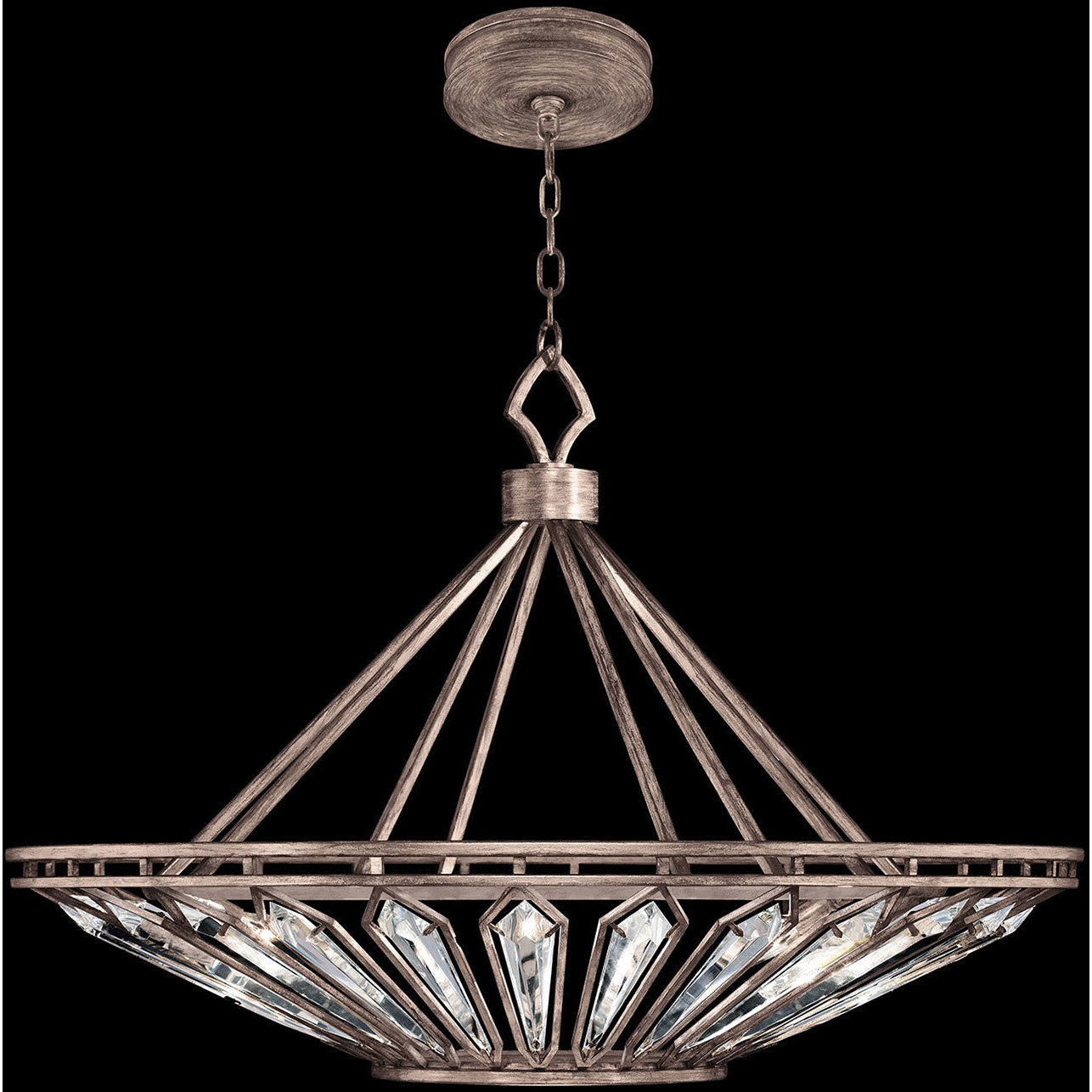 Westminster 13 Light 38 inch Silver Pendant Ceiling Light