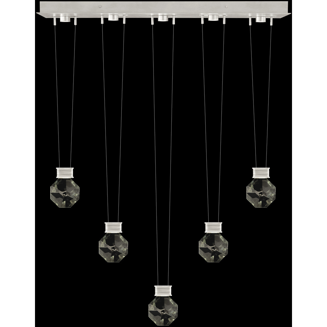 Aria 10 Light 43 inch Silver Pendant Ceiling Light