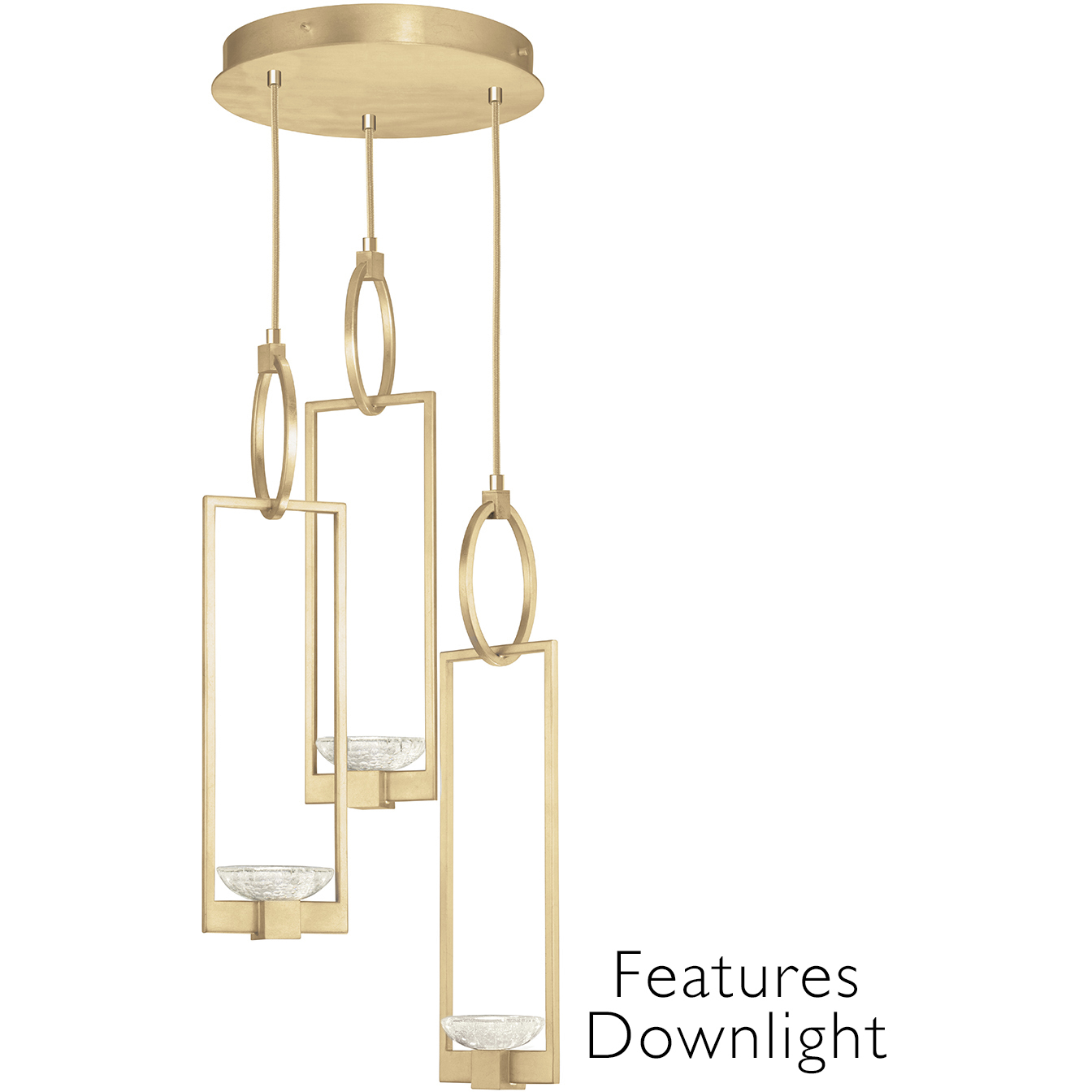Delphi LED 18.75 inch Gold Pendant Ceiling Light