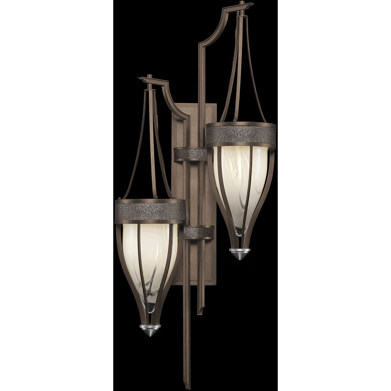 Mirage 2 Light 17.25 inch Bronze Sconce Wall Light