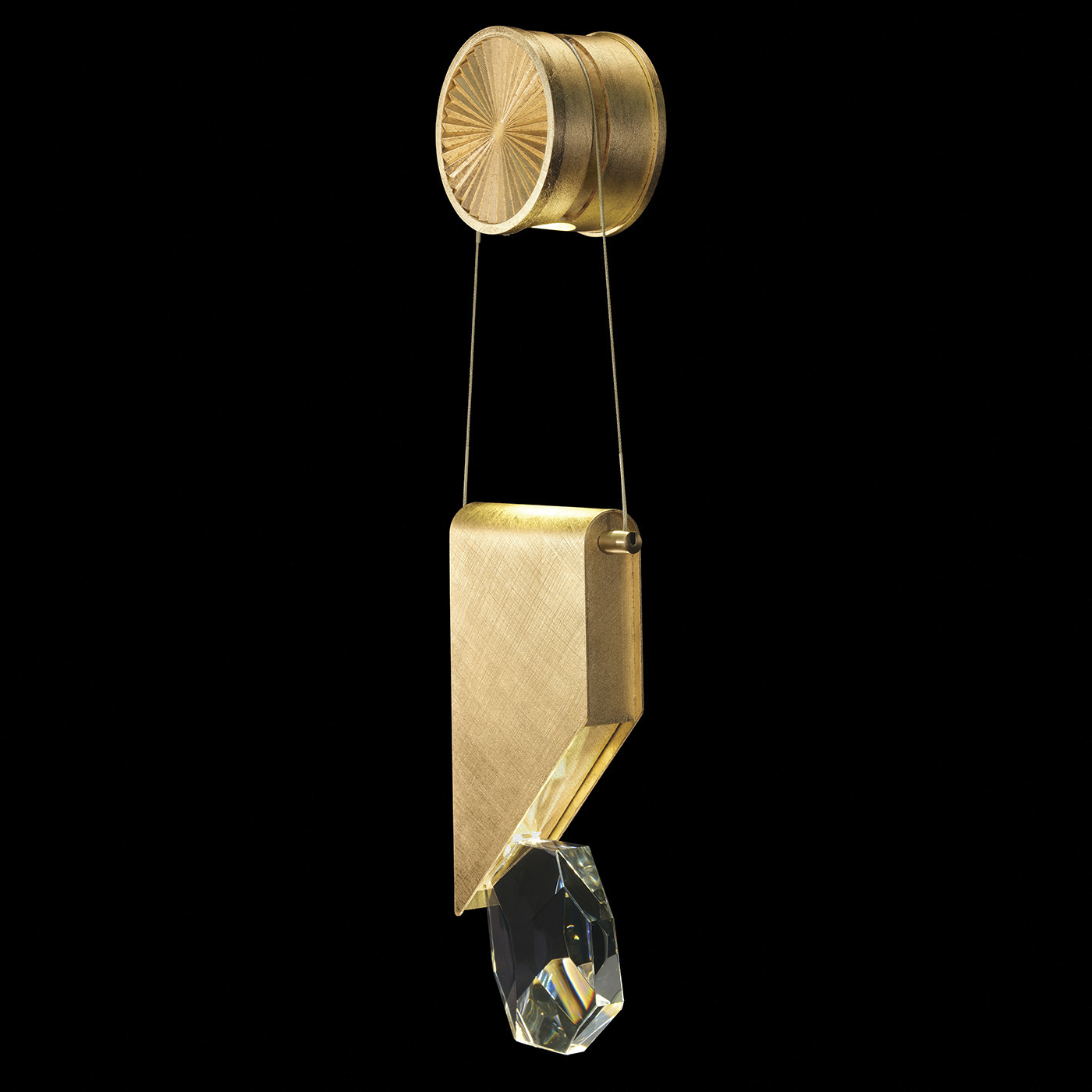 Aria 2 Light 7.25 inch Gold ADA Sconce Wall Light in Brushed Gold