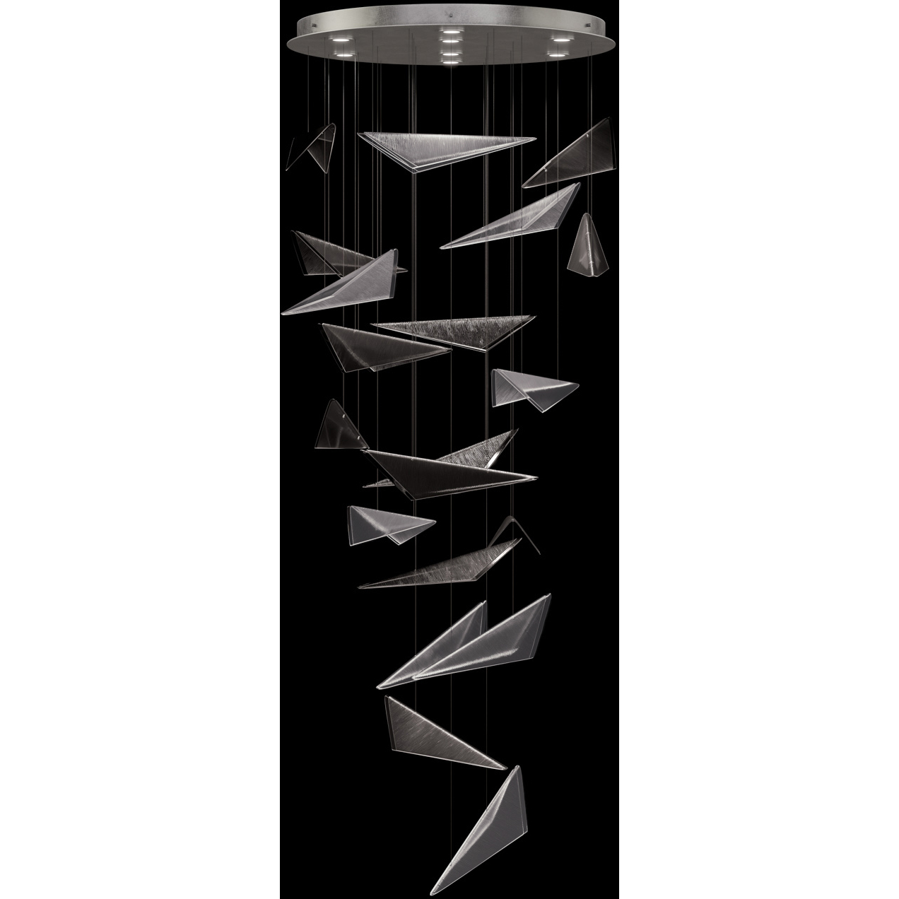 Volo 8 Light 36 inch Silver Pendant Ceiling Light