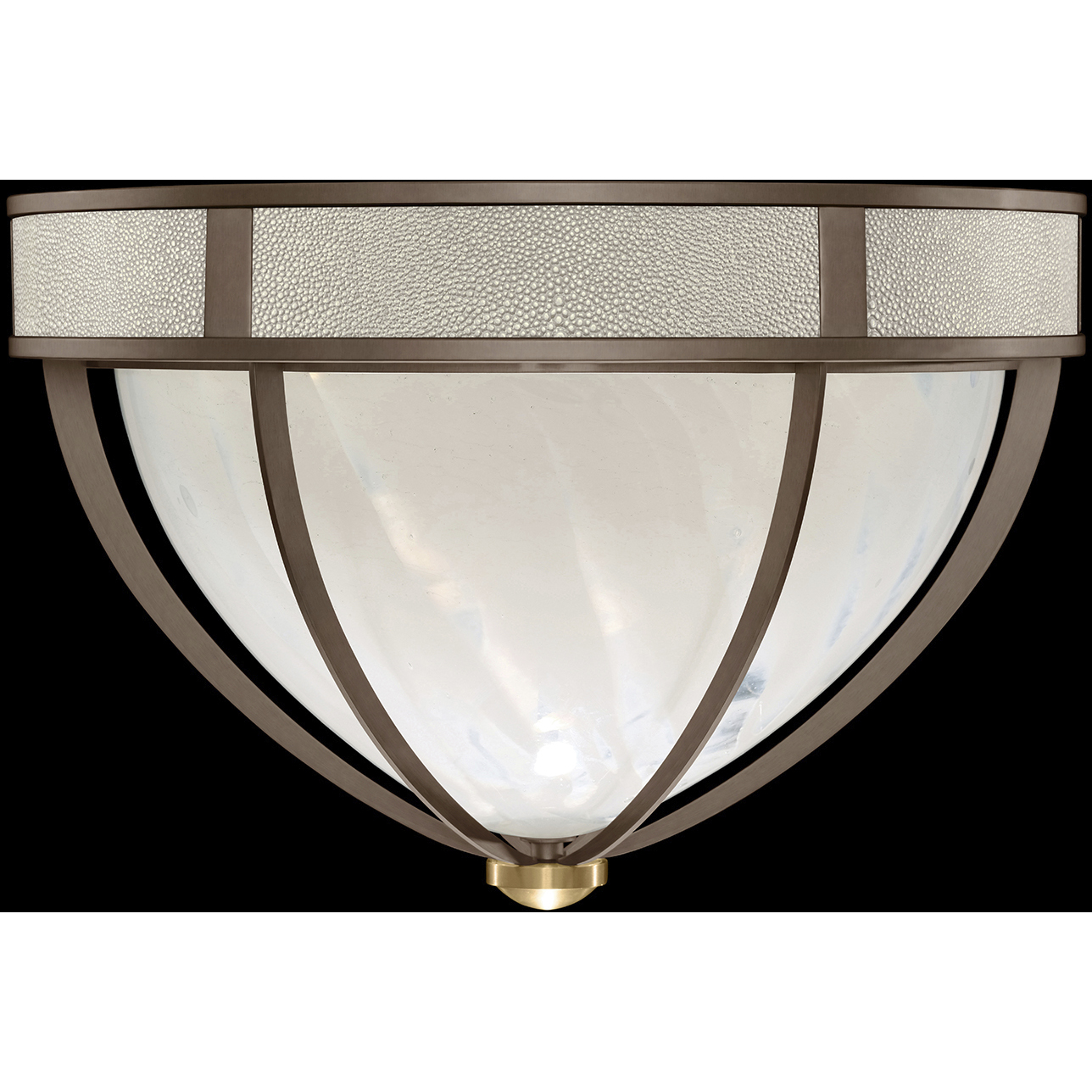 Mirage 3 Light 18.75 inch Bronze Flush Mount Ceiling Light