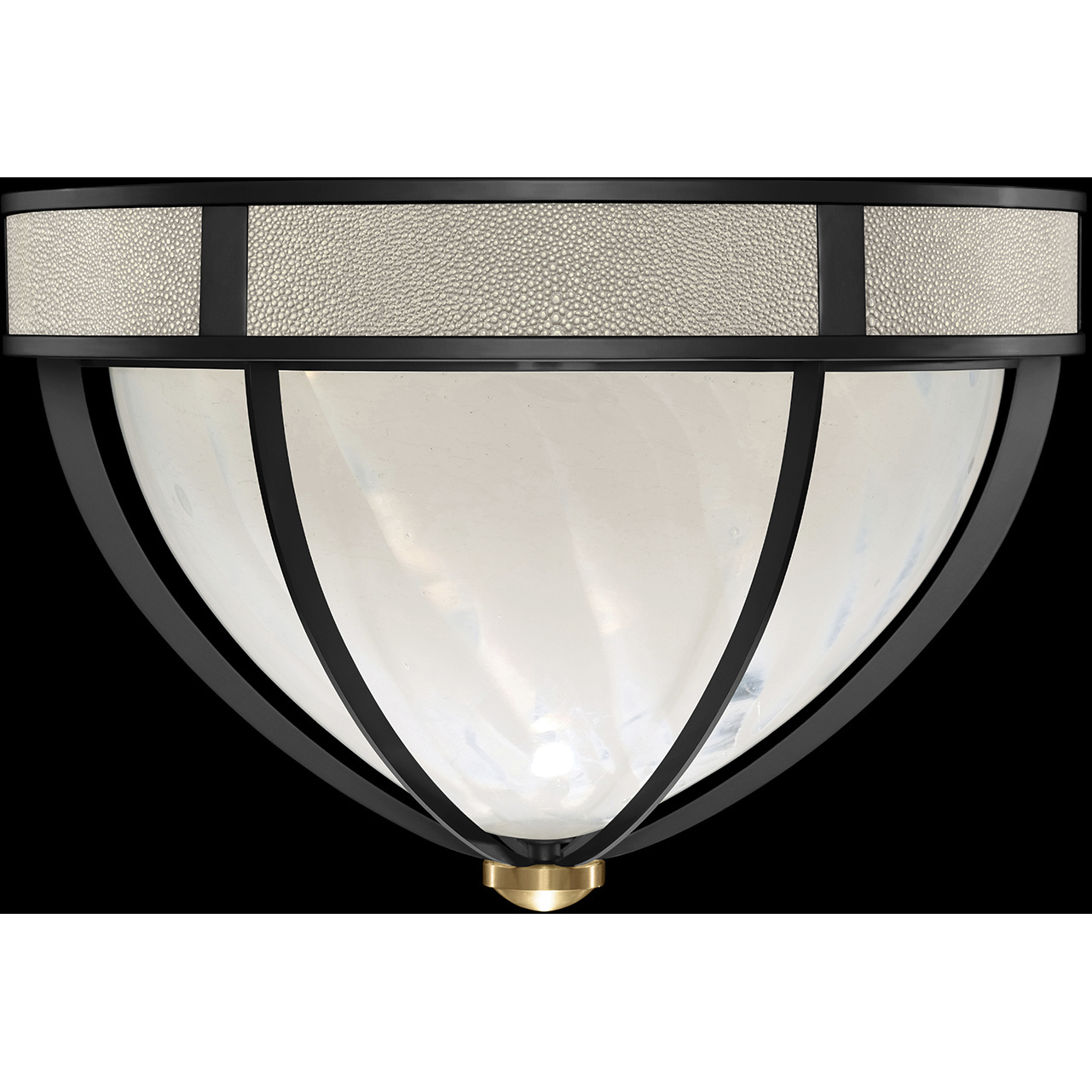 Mirage 3 Light 18.75 inch Black Flush Mount Ceiling Light