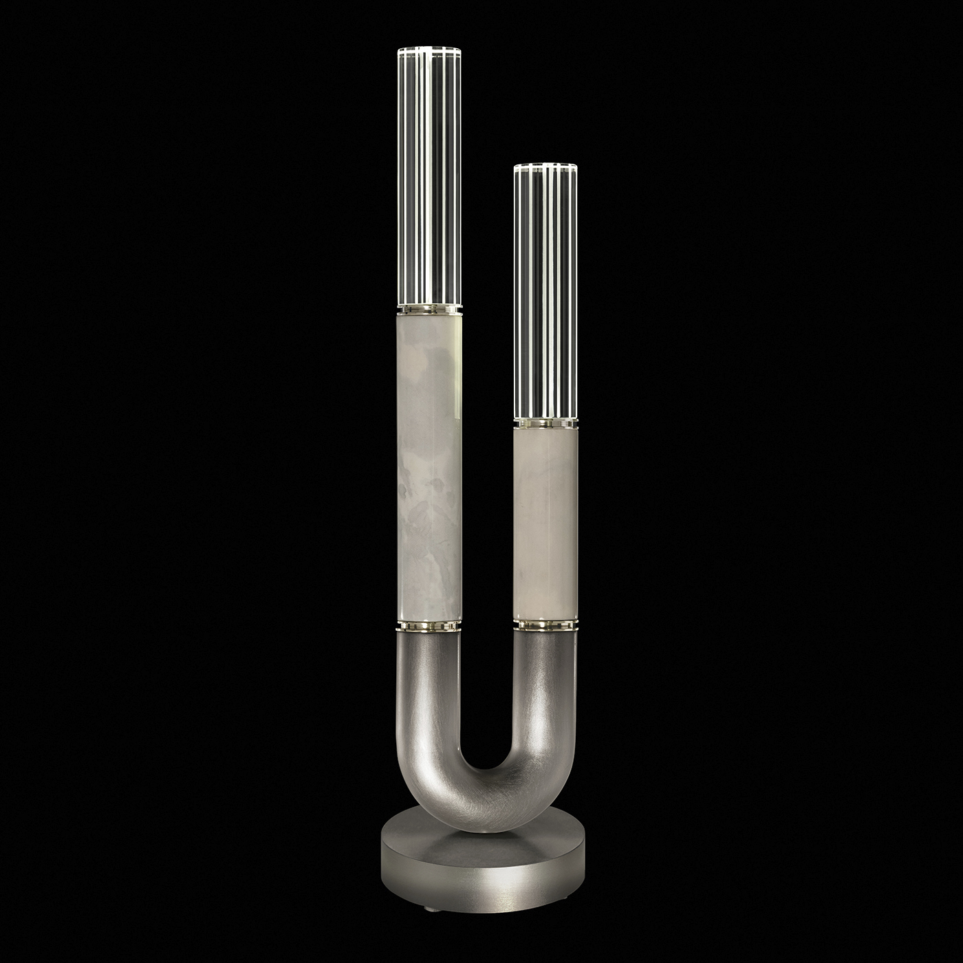 Antonia 29.75 inch 6.5 watt Silver Table Lamp Portable Light