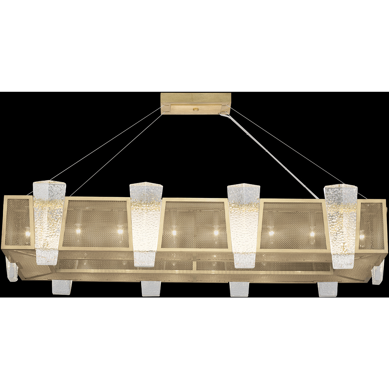 Crownstone 16 Light 52 inch Gold Pendant Ceiling Light