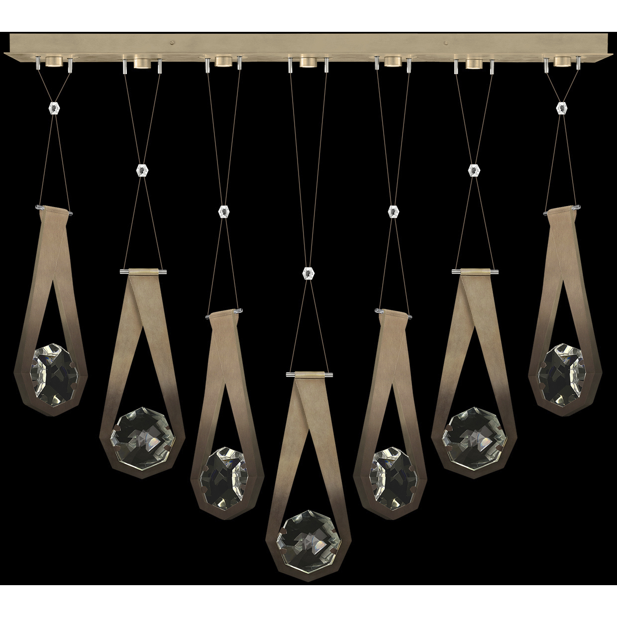 Aria 14 Light 60 inch Bronze Pendant Ceiling Light