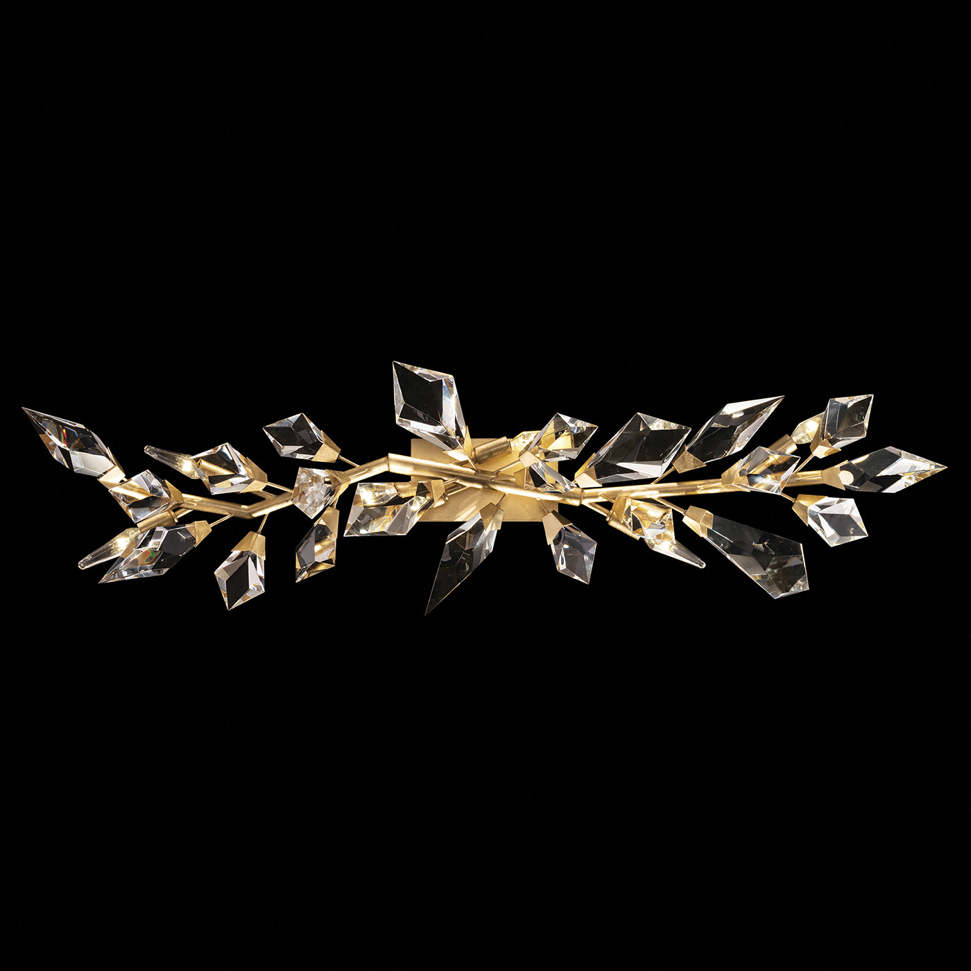 Fine Art 916250 2ST Foret 6 Light 48 inch Gold Bath Bar Wall Light