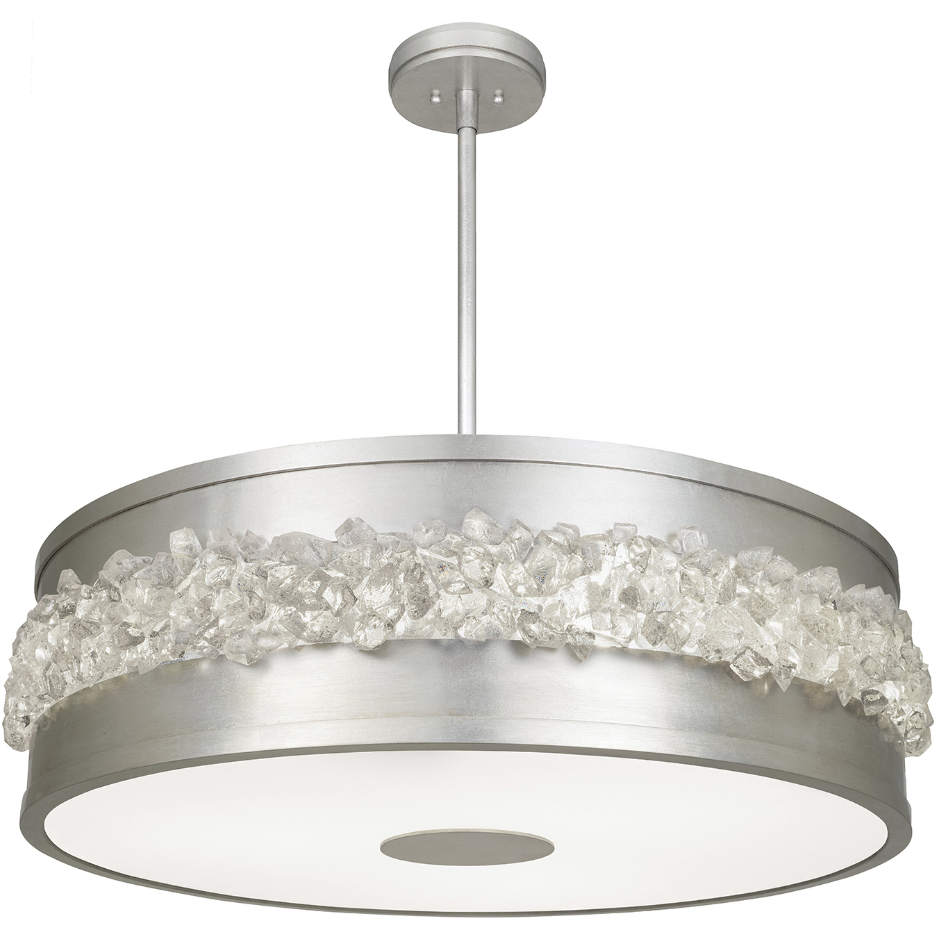 Arctic Halo 3 Light 32 inch Silver Pendant Ceiling Light