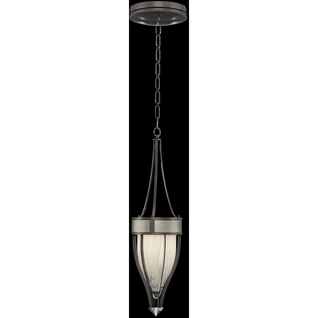 Mirage 1 Light 7.5 inch Black Pendant Ceiling Light
