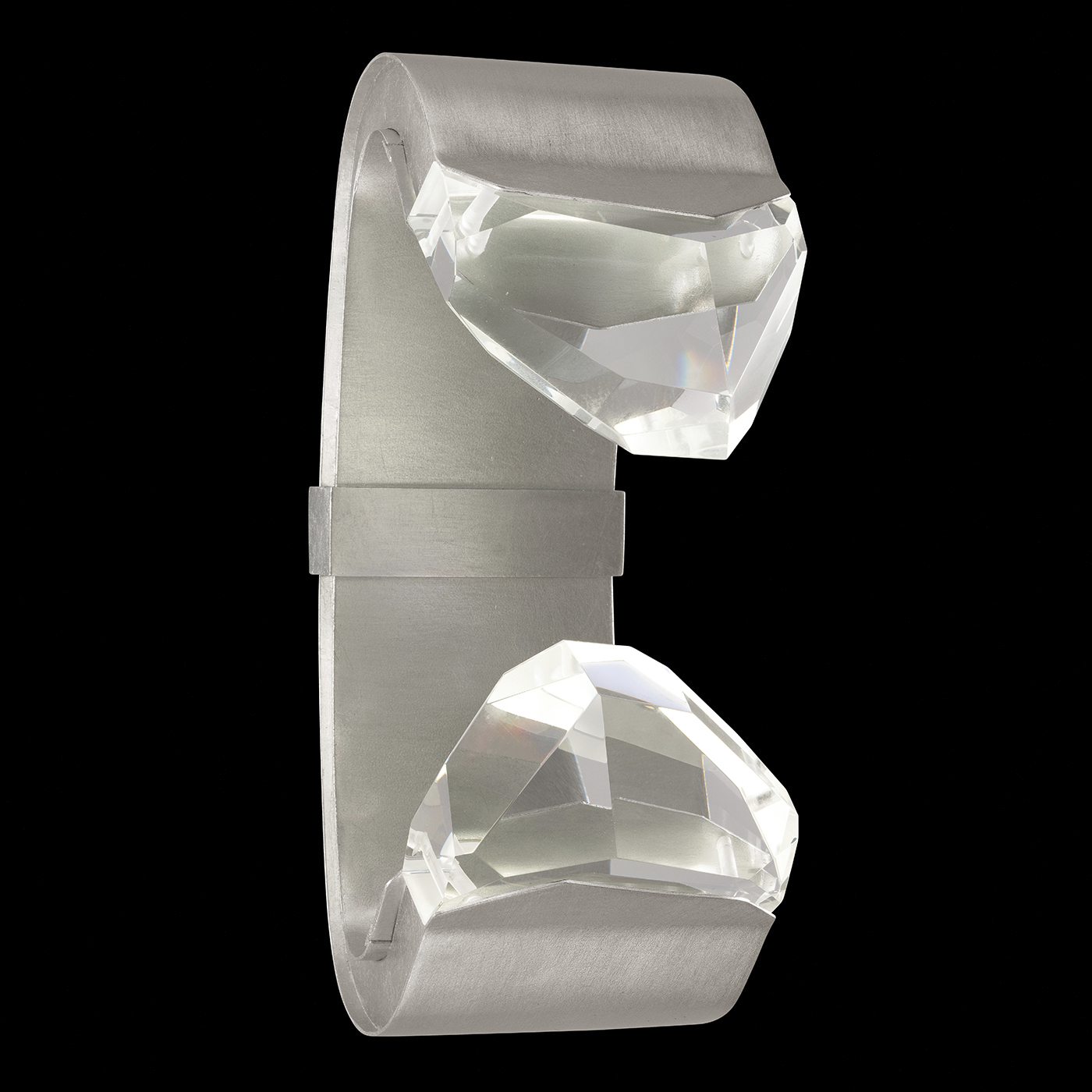 Strata 2 Light 6 inch Silver Sconce Wall Light