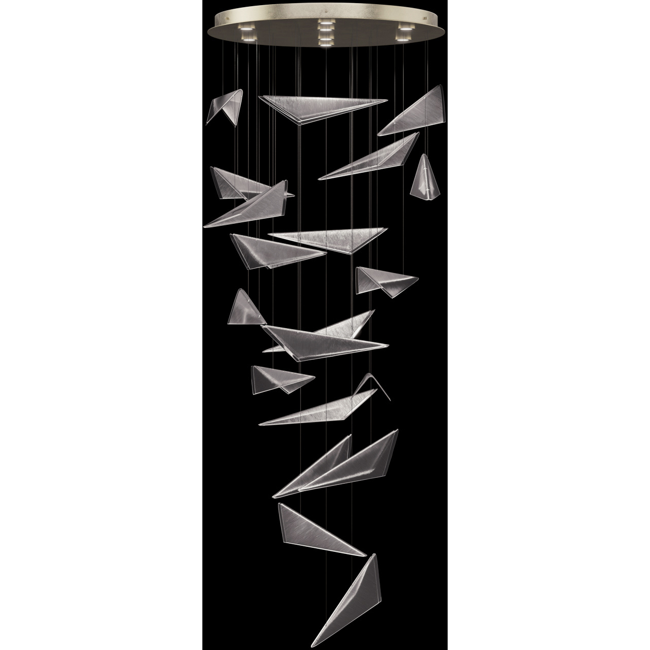 Volo 8 Light 36 inch Gold Pendant Ceiling Light