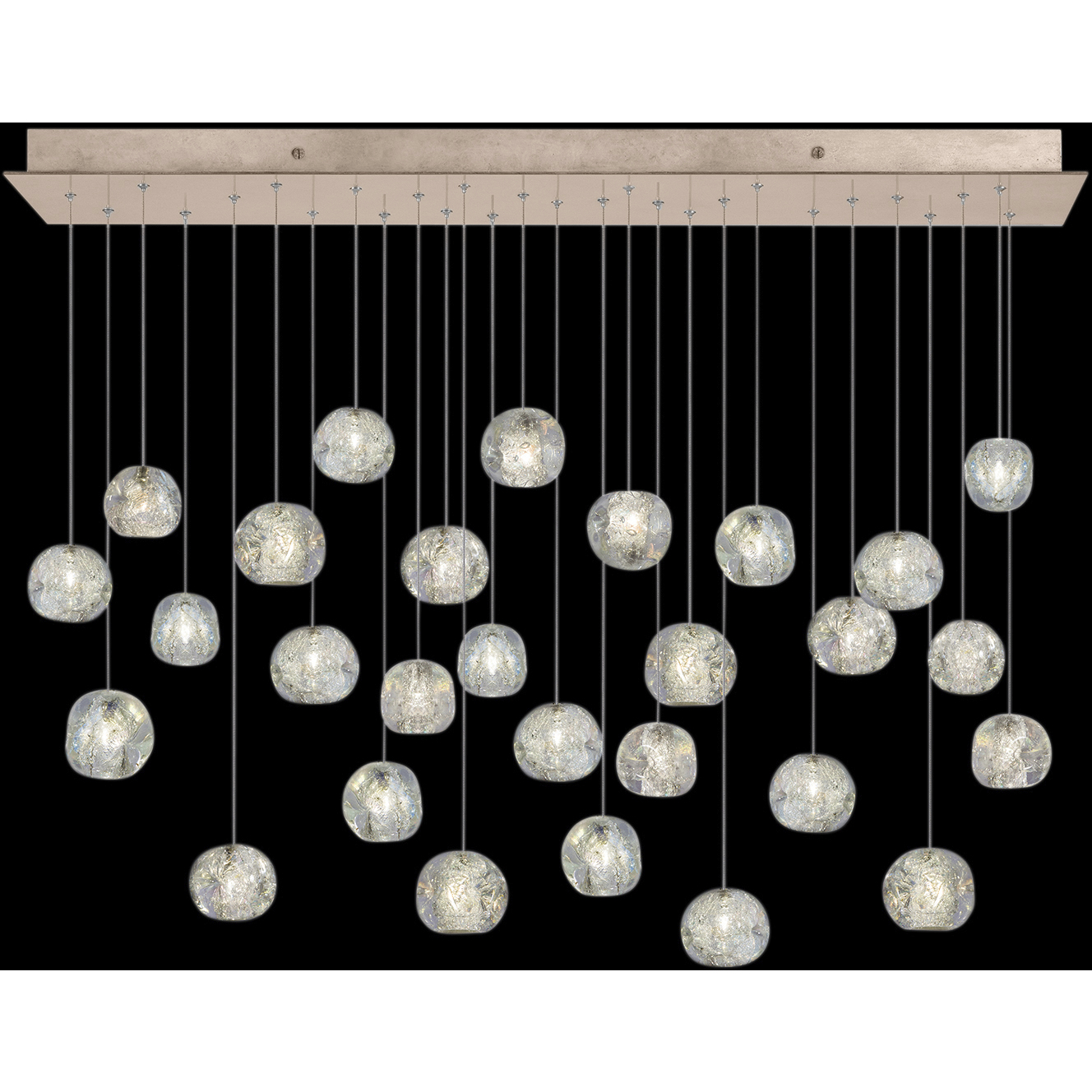 Natural Inspirations 28 Light 54 inch Gold Pendant Ceiling Light