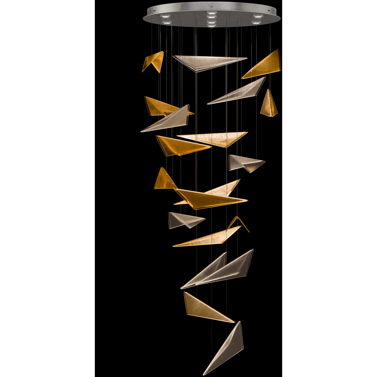 Volo 8 Light 36 inch Silver Pendant Ceiling Light