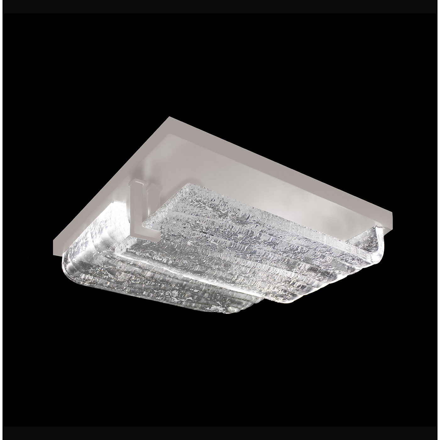 Waterfall 16.75 inch Outdoor Silver Outdoor Flush Mount