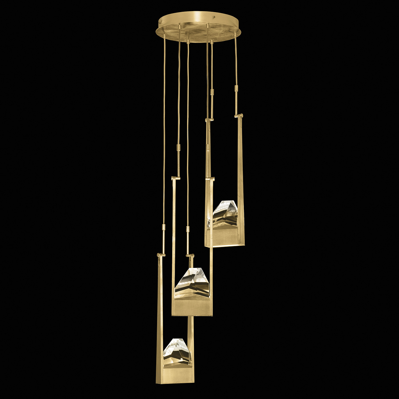 Strata 6 Light 16 inch Gold Pendant Ceiling Light