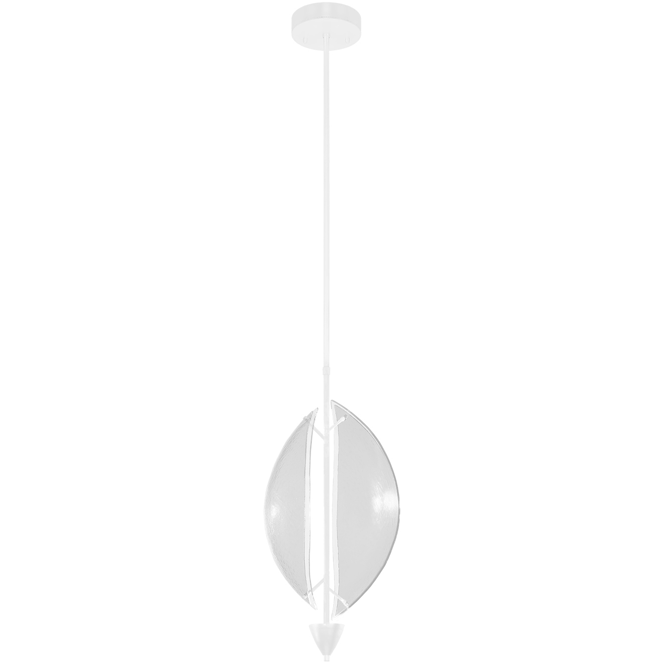 Embark 1 Light 11 inch White Pendant Ceiling Light