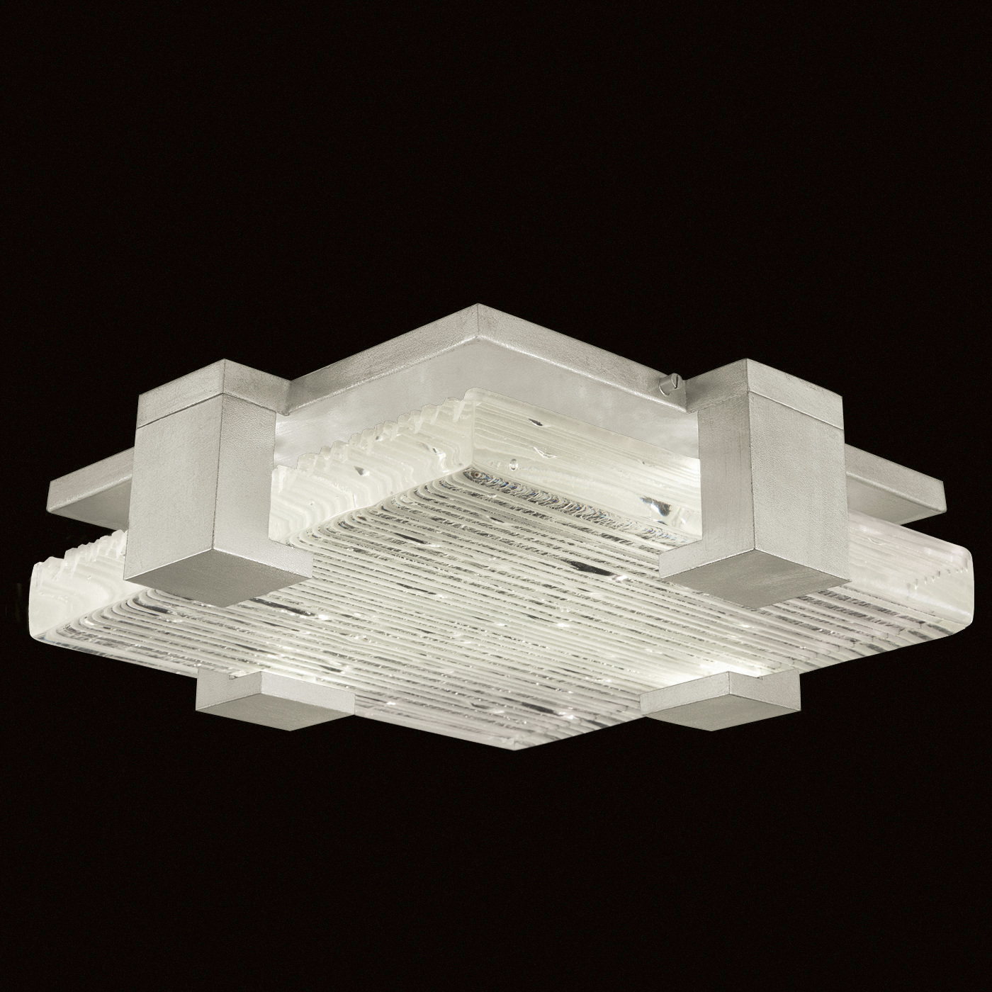 Terra 4 Light 16.75 inch Silver Flush Mount Ceiling Light