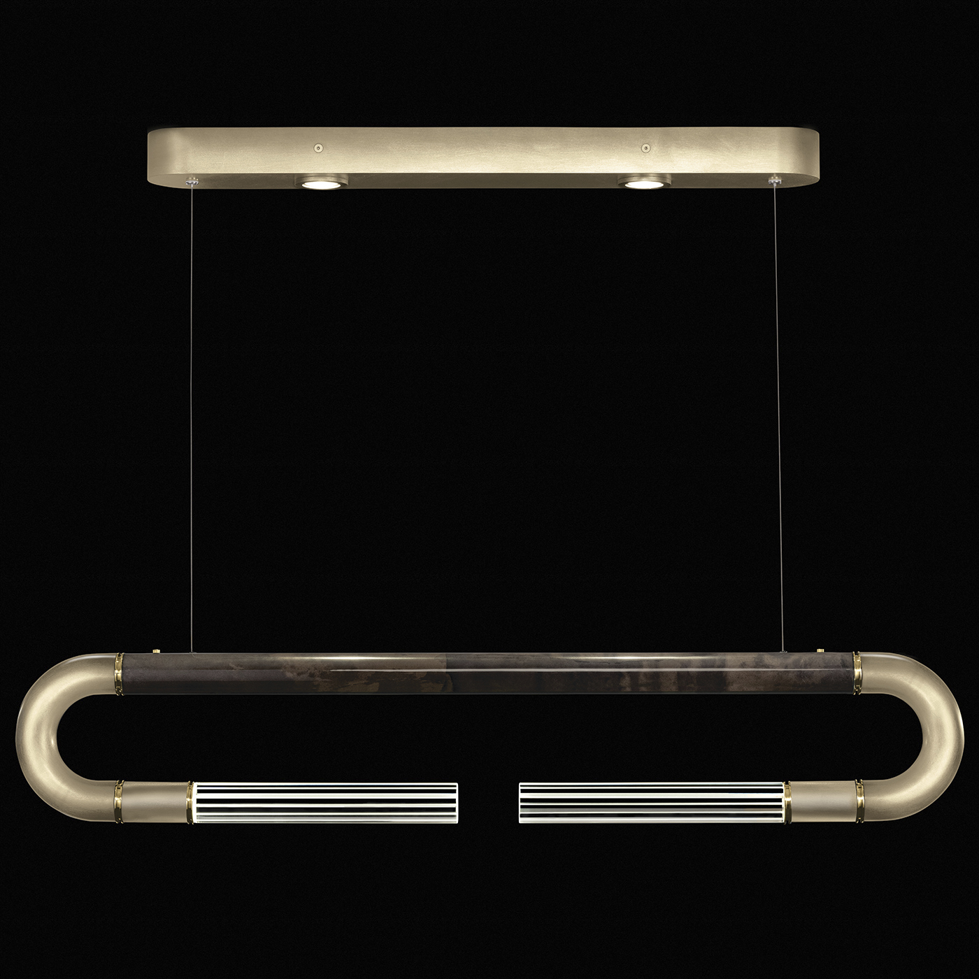 Antonia LED 52 inch Gold Pendant Ceiling Light