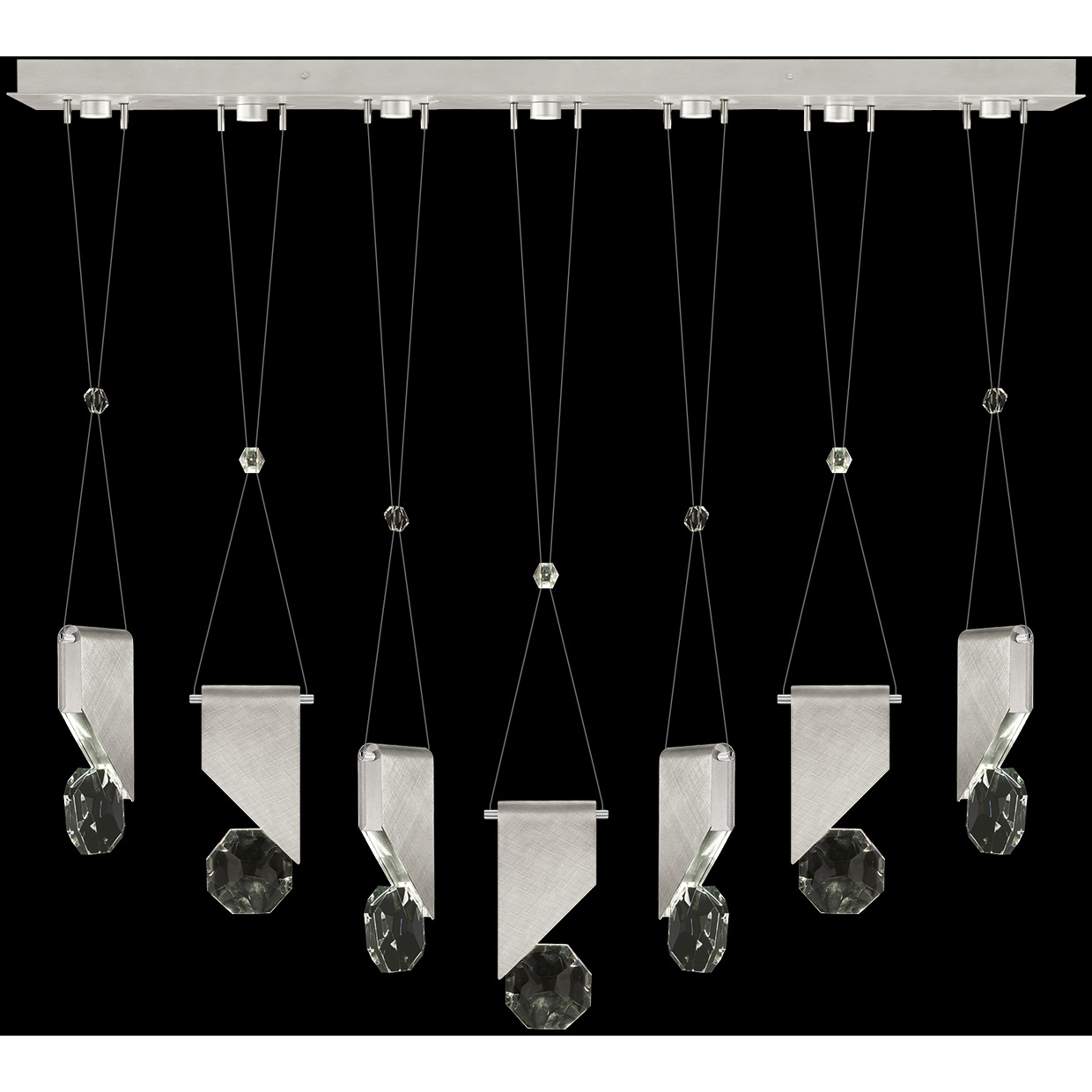 Aria 14 Light 60 inch Silver Pendant Ceiling Light