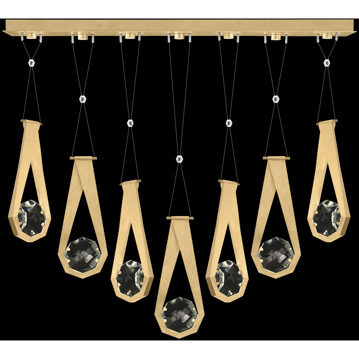 Aria 14 Light 60 inch Gold Pendant Ceiling Light