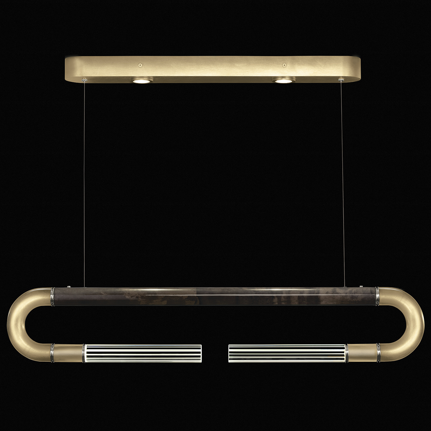 Antonia LED 52 inch Gold Pendant Ceiling Light