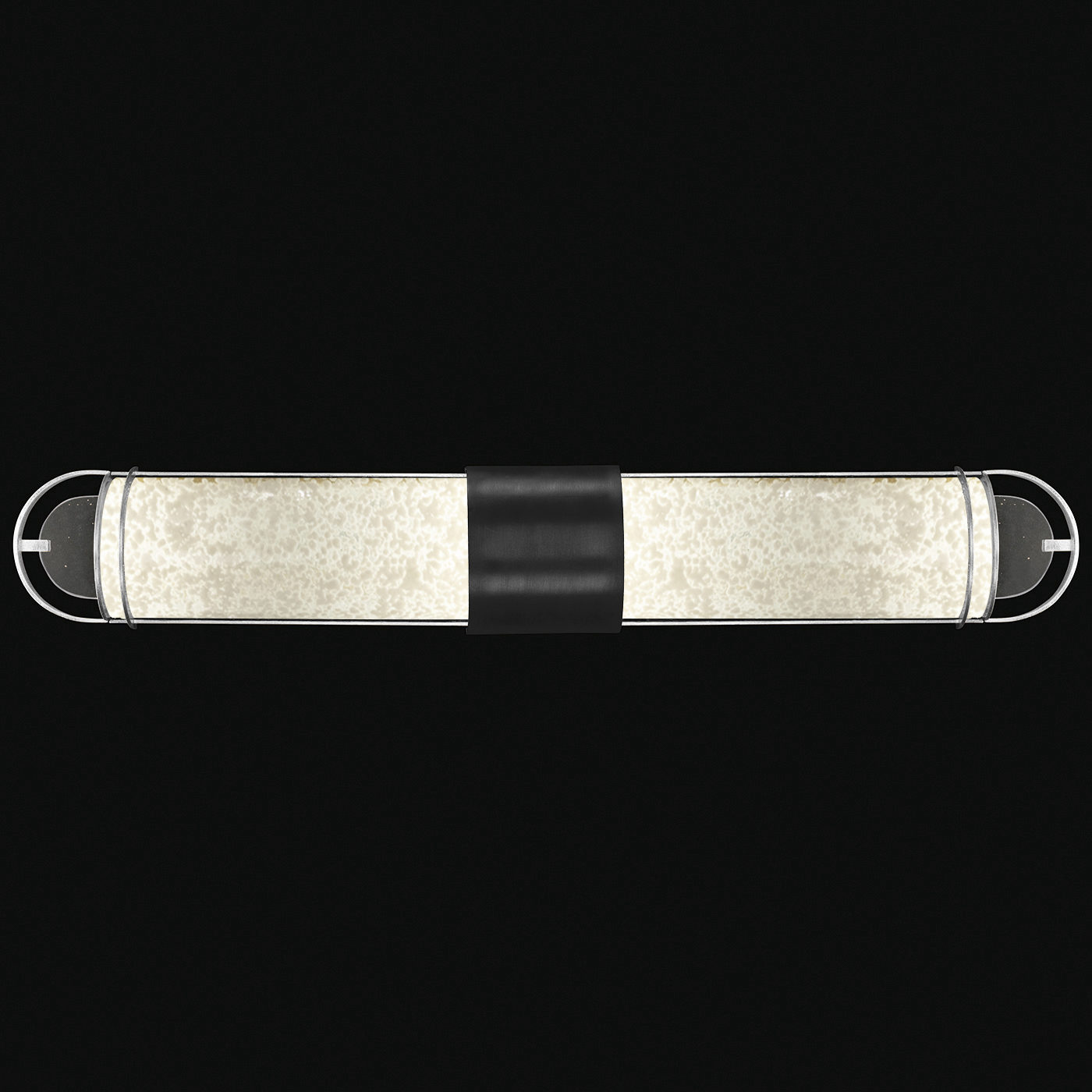 Bond 2 Light 35.3 inch Black and Silver Bath Bar Wall Light