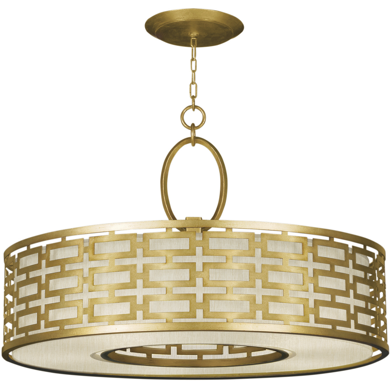 Allegretto 5 Light 40 inch Gold Pendant Ceiling Light