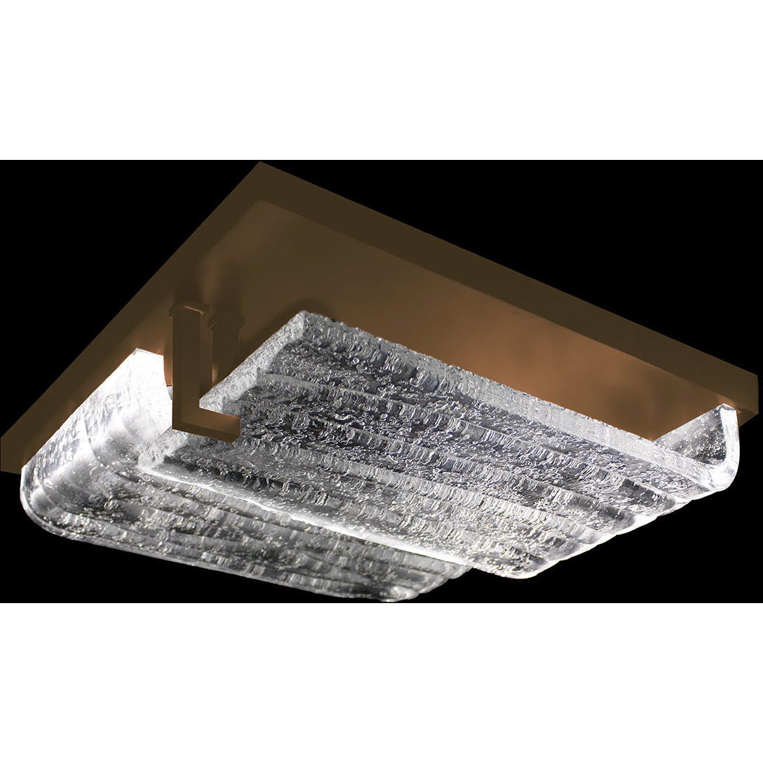 Waterfall 16.75 inch Outdoor Bronze Outdoor Flush Mount