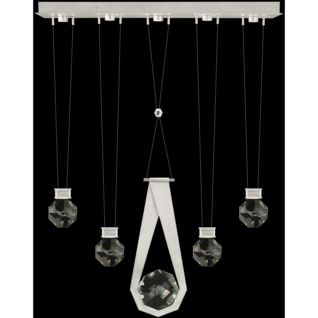 Aria 10 Light 43 inch Silver Pendant Ceiling Light
