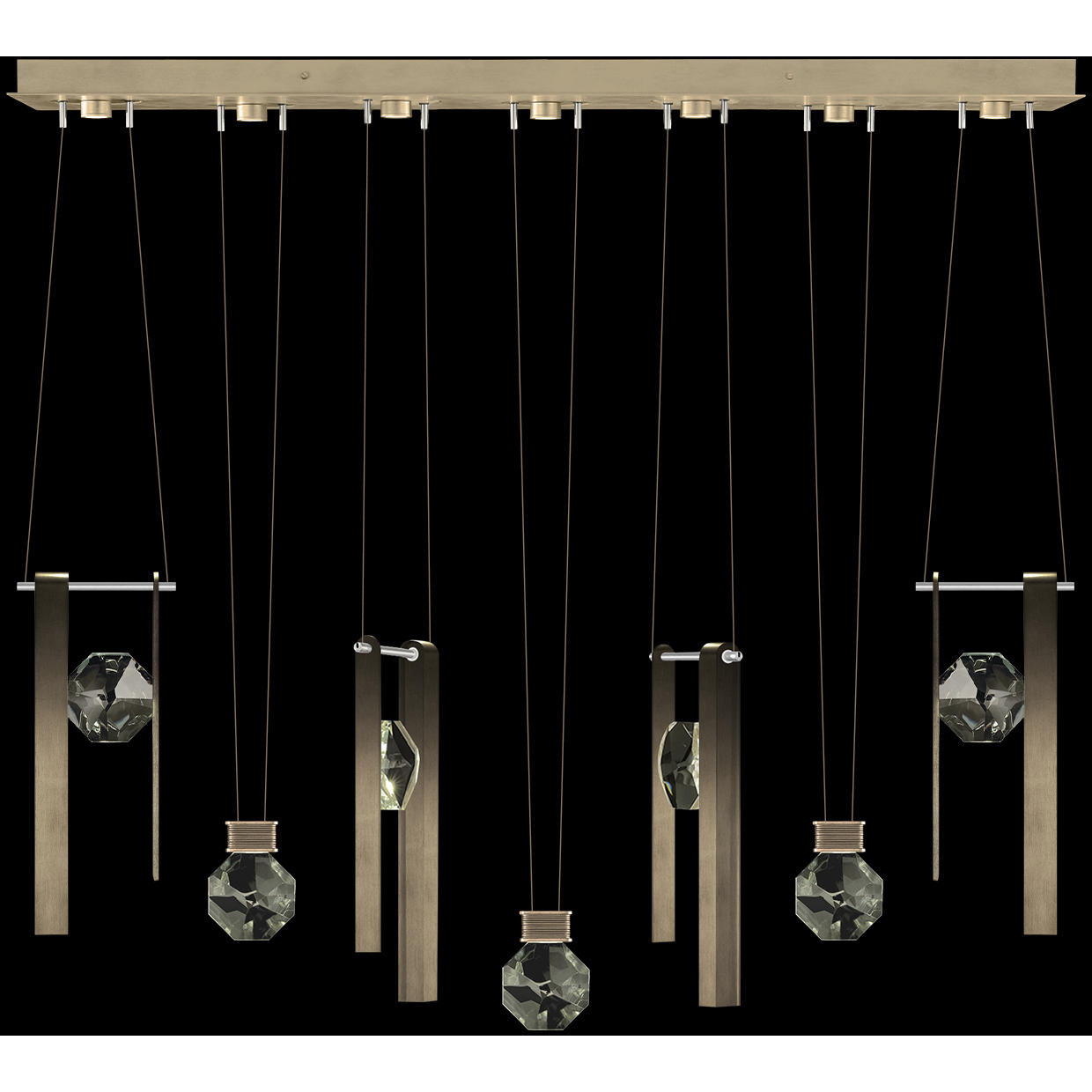 Aria 14 Light 60 inch Bronze Pendant Ceiling Light