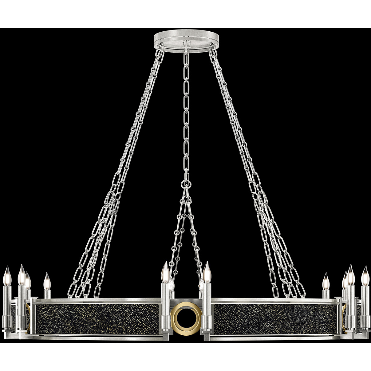 Mirage 12 Light 49.75 inch Silver Chandelier Ceiling Light