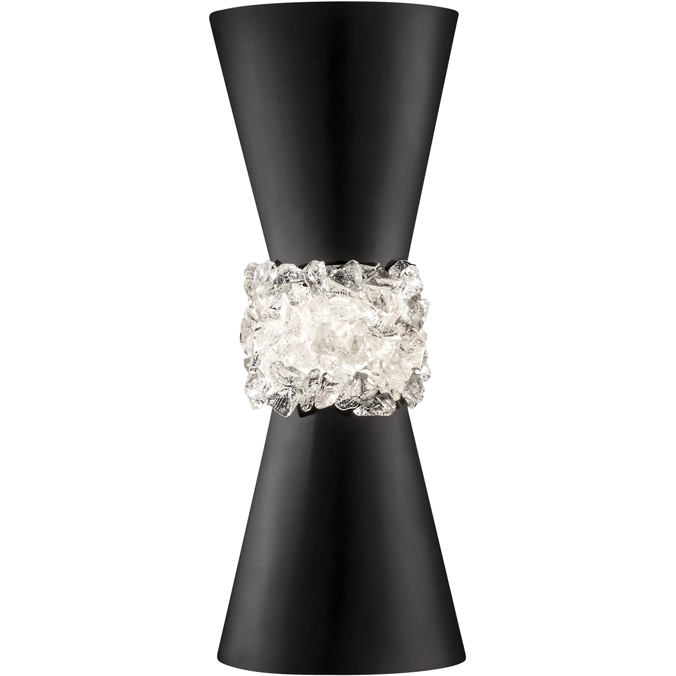 Arctic Halo 2 Light 5.5 inch Black Sconce Wall Light