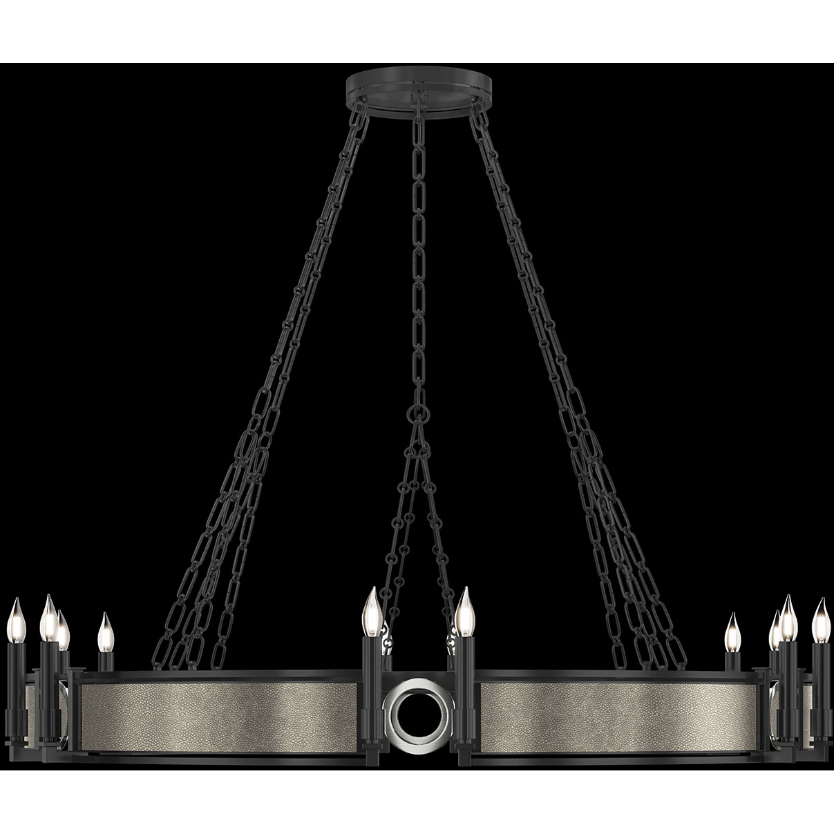 Mirage 12 Light 49.75 inch Black Chandelier Ceiling Light