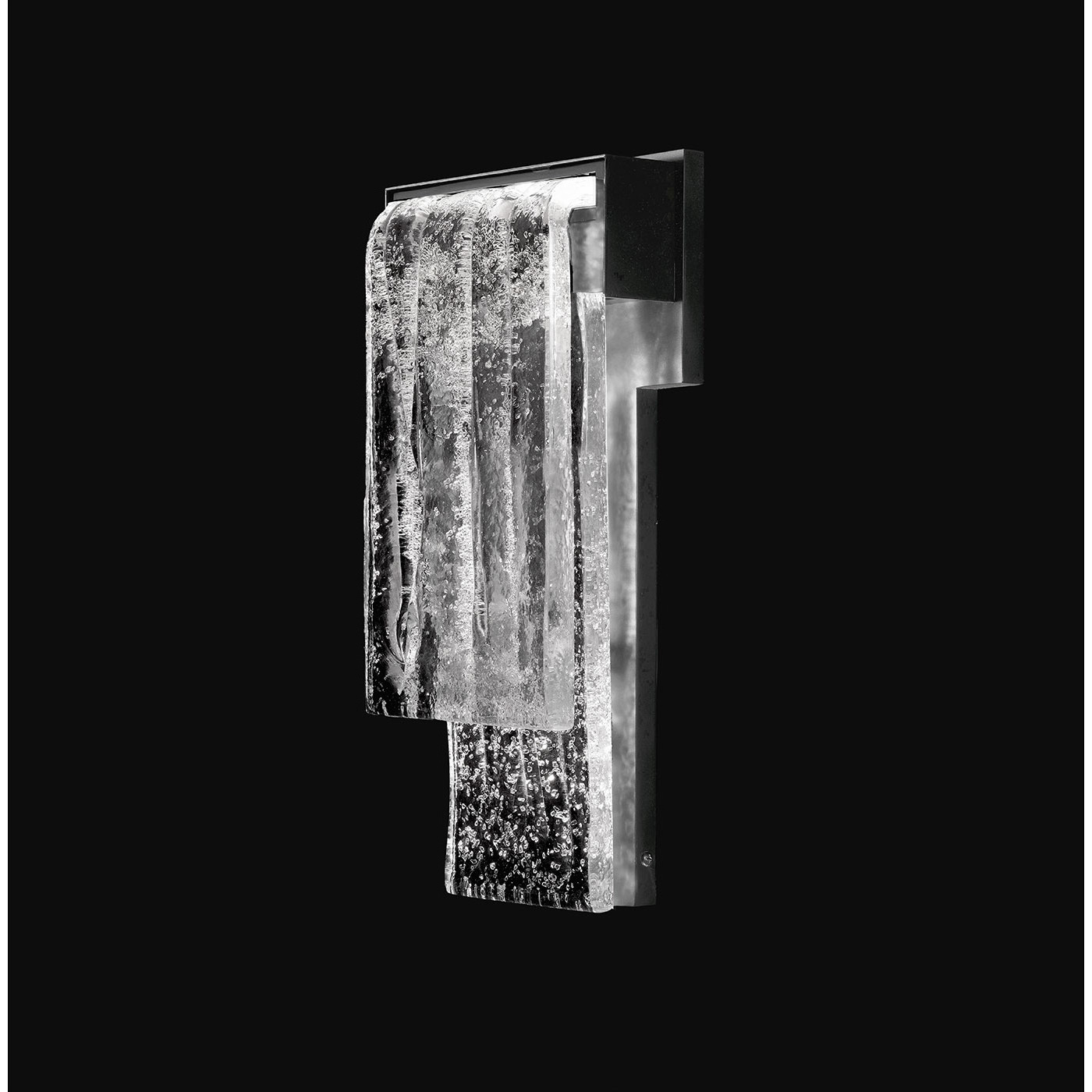 Waterfall 16.25 inch Outdoor Black Outdoor Wall Sconce