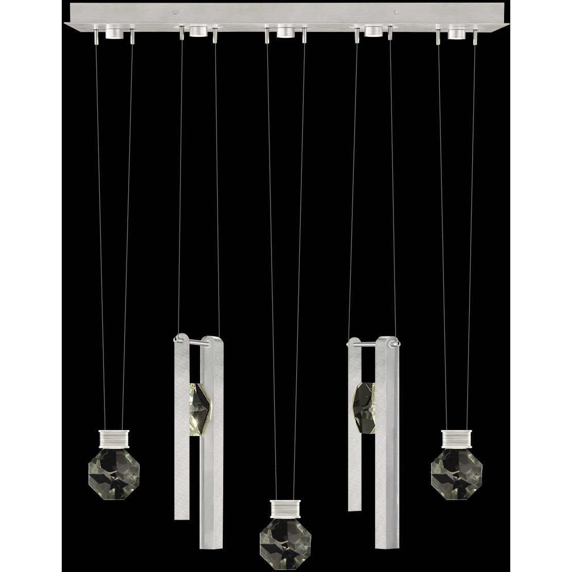 Aria 10 Light 43 inch Silver Pendant Ceiling Light