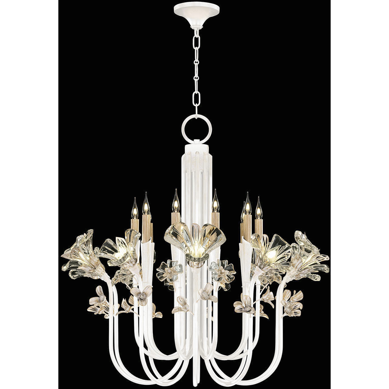 Azu LED 35.5 inch White Chandelier Ceiling Light